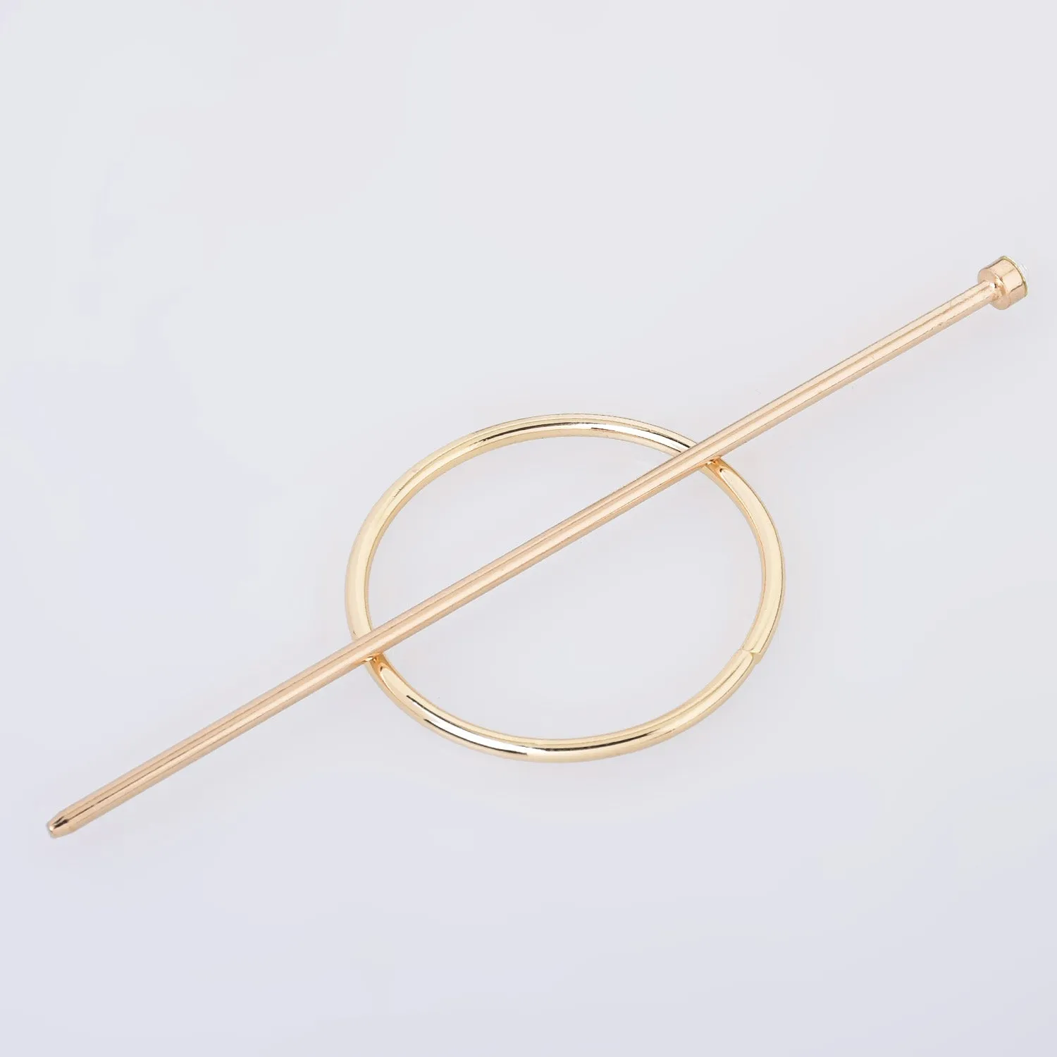 1 3/4" Alloy Open Circle Hair Clip Geometric Hair Clip round barrette Minimalist Hair Accessories Hair Slide 1pcs