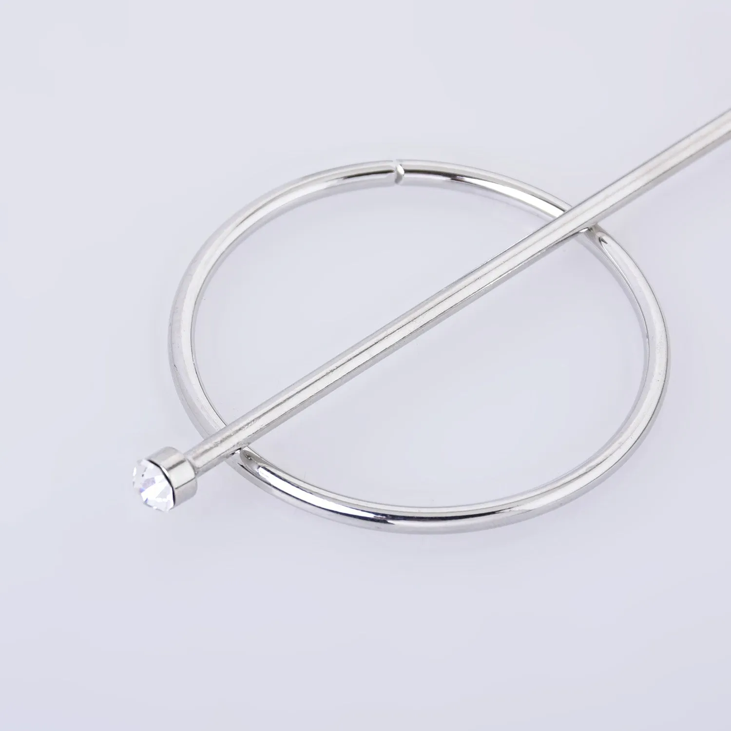 1 3/4" Alloy Open Circle Hair Clip Geometric Hair Clip round barrette Minimalist Hair Accessories Hair Slide 1pcs