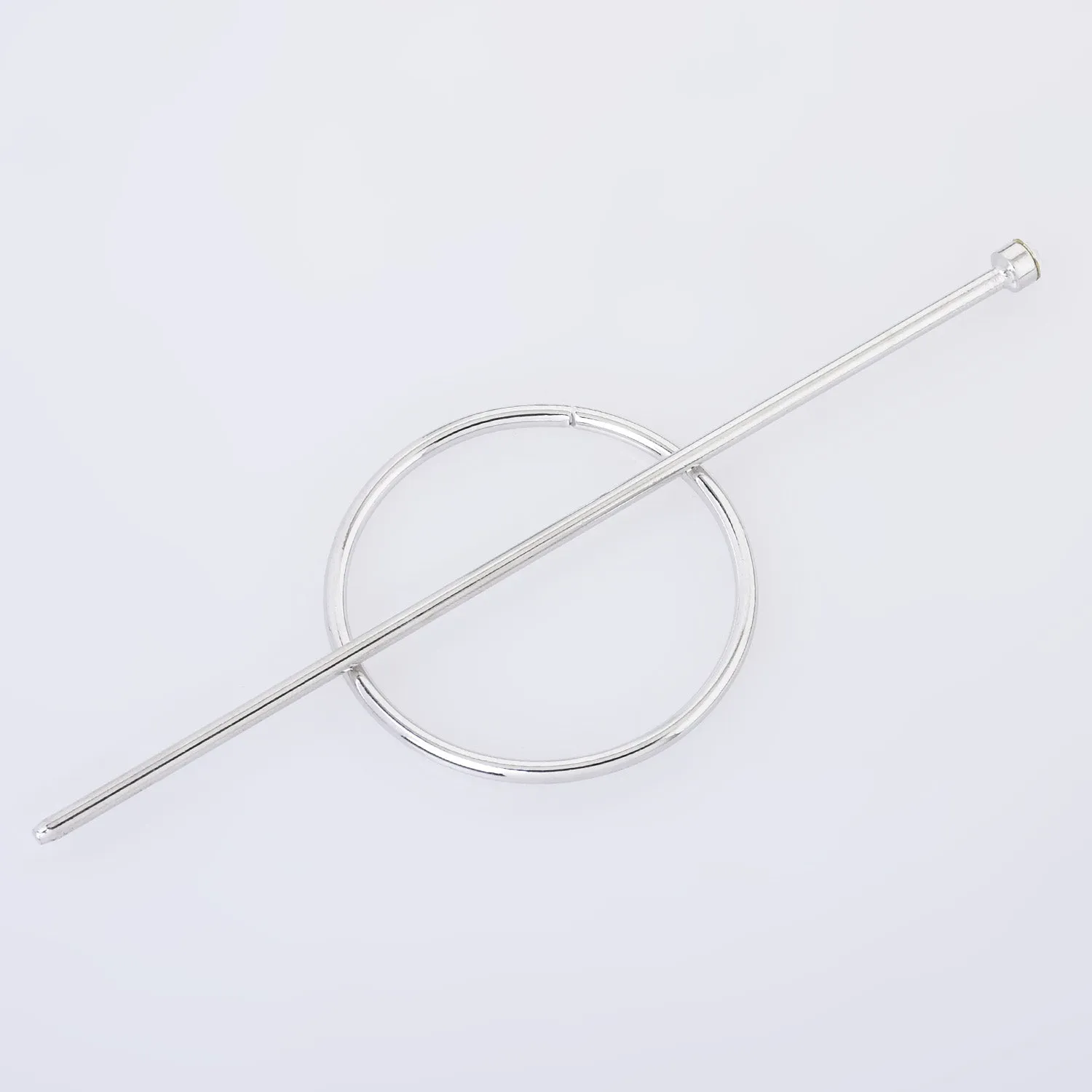 1 3/4" Alloy Open Circle Hair Clip Geometric Hair Clip round barrette Minimalist Hair Accessories Hair Slide 1pcs