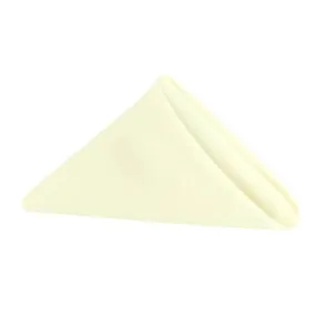 17"x17" Economy Polyester Napkin - Ivory