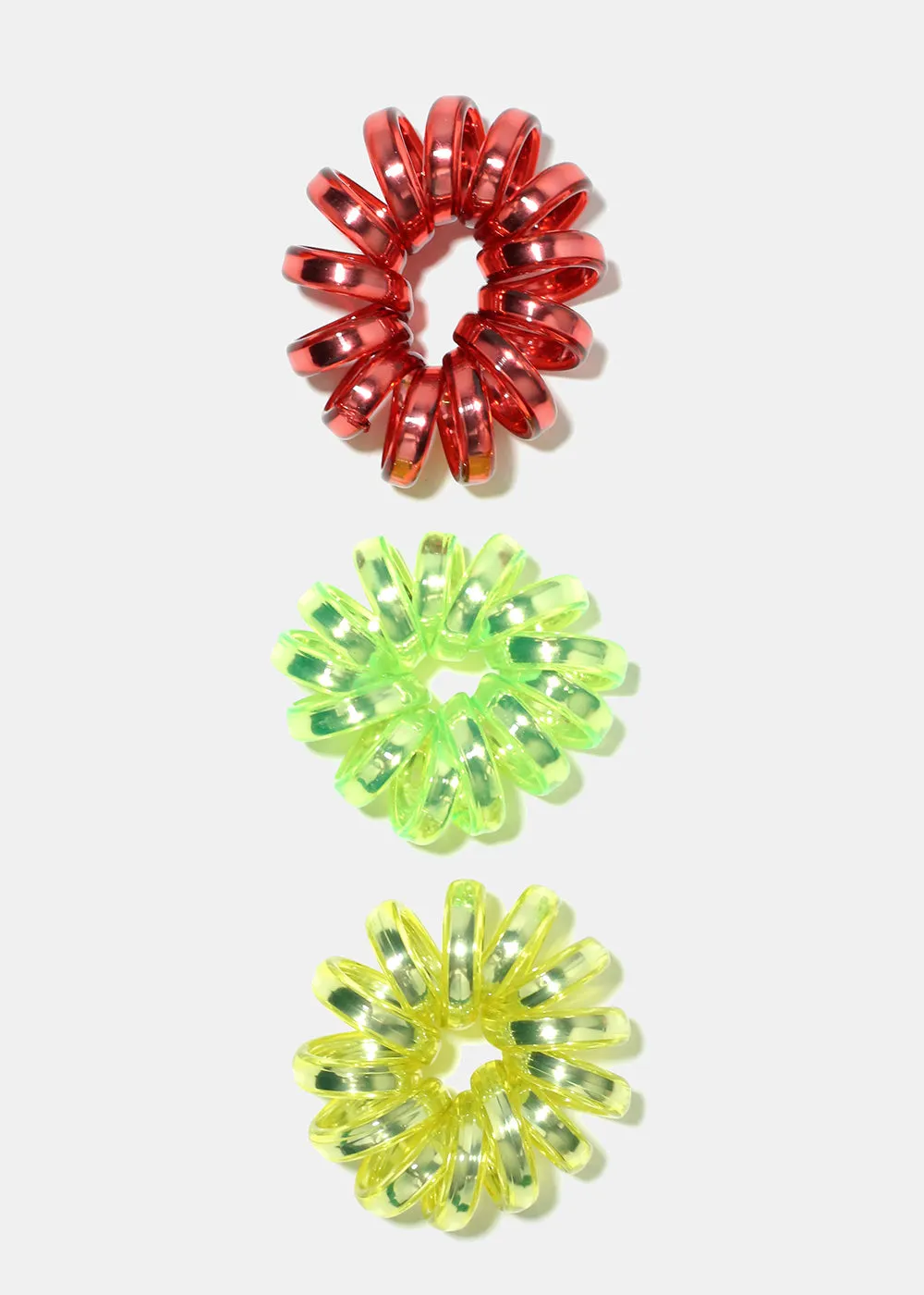 3 Piece Small Spiral Hair Ties