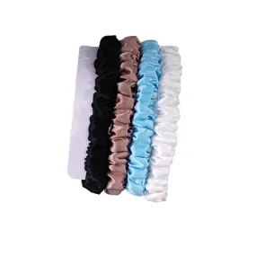 4 Pack Skinny Silk Scrunchies - Freedom - dropshipping