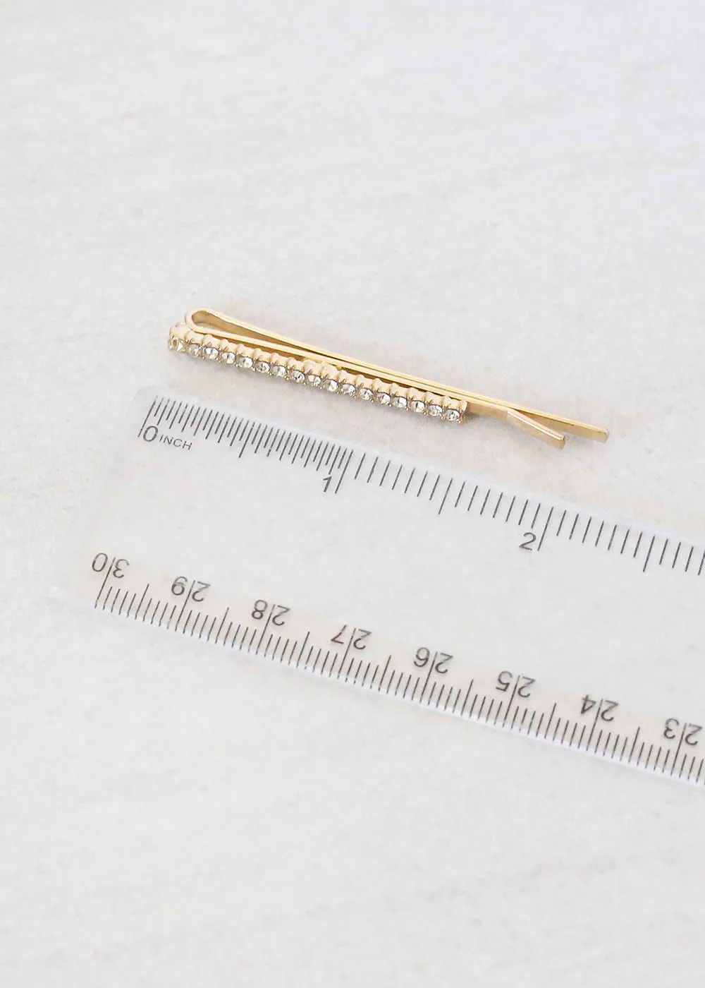 4-Piece Gold Rhinestone Hair Pin