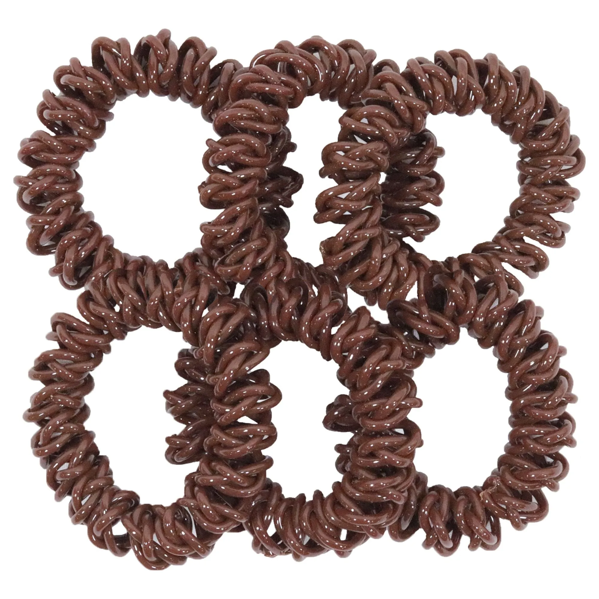 6 You Pick Colors and Quantities Spiral Hair Ties Elastic Coils Ponytail Holders Plastic Rubber Band