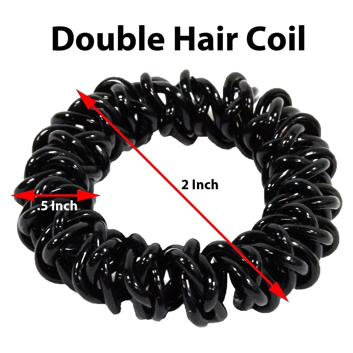 6 You Pick Colors and Quantities Spiral Hair Ties Elastic Coils Ponytail Holders Plastic Rubber Band