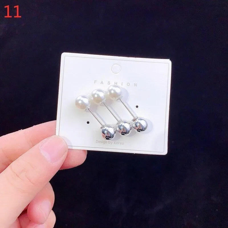 6pcs Enamel Hijab Brooches Pin