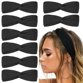 8-Piece: Twist Knotted Boho Stretchy Hair Bands