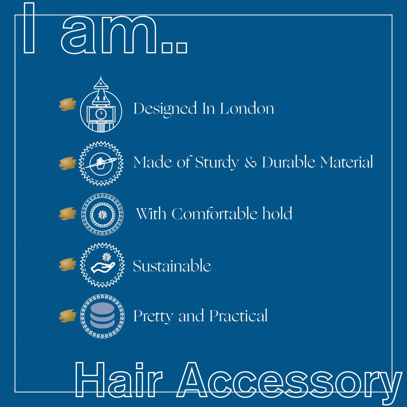 Accessorize London Matte Oval Hair Slides 5 Pack