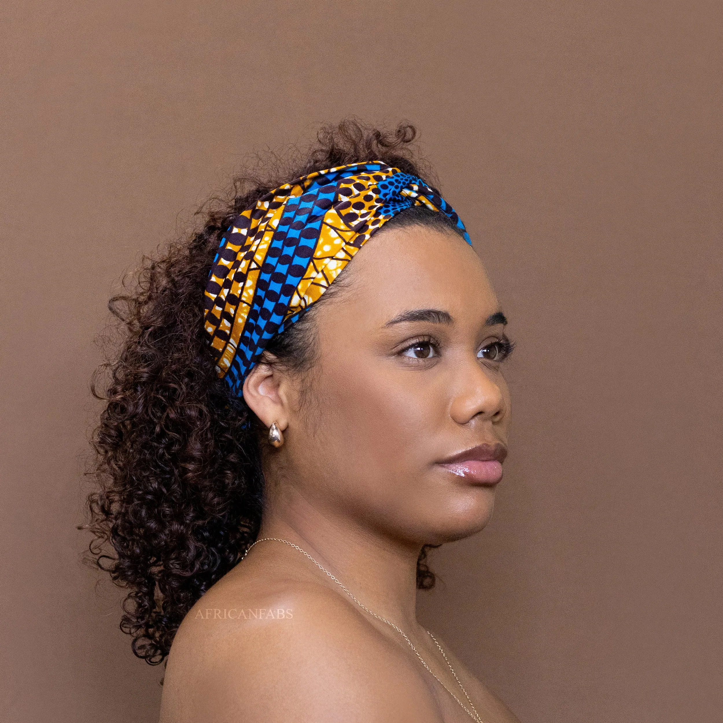 African print Headband - Adults - Hair Accessories - Blue dotted patterns