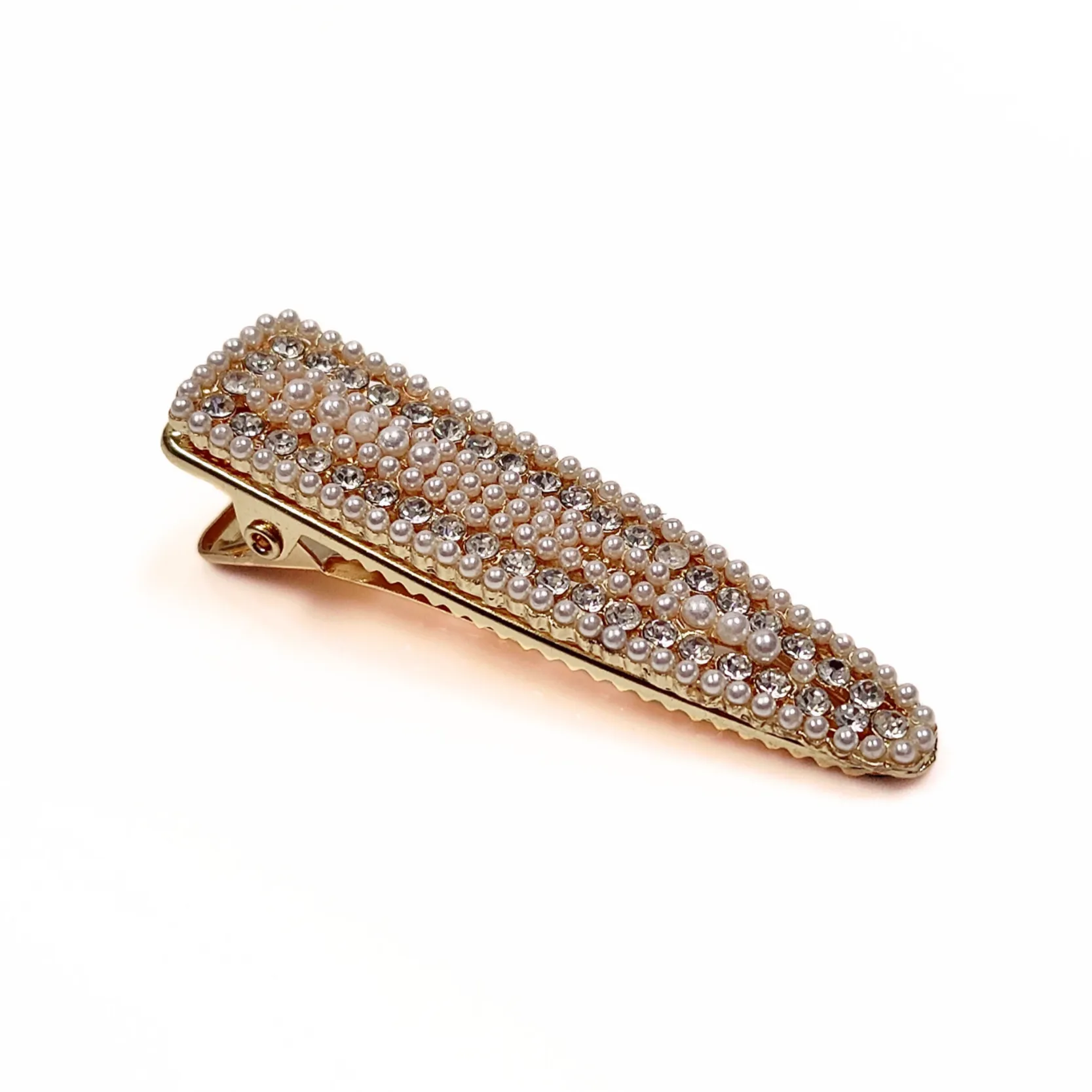 Aria Gold Pearl Hair Clip