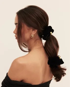 AUGUST SCRUNCHIE - BLACK