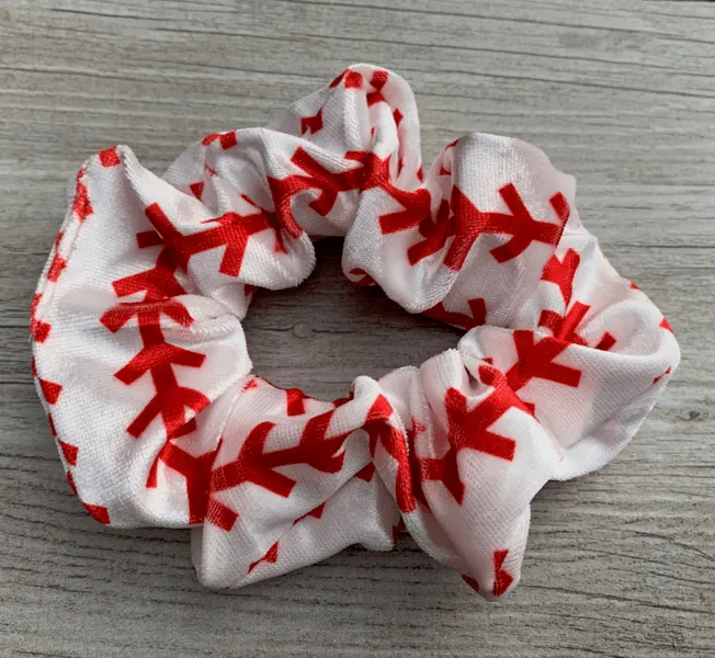 Baseball Premium Velvet Scrunchie