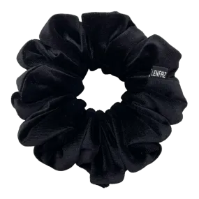 Black Diamond Oversized Velvet Scrunchie