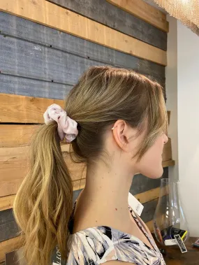 Blush Pink Velvet Scrunchie