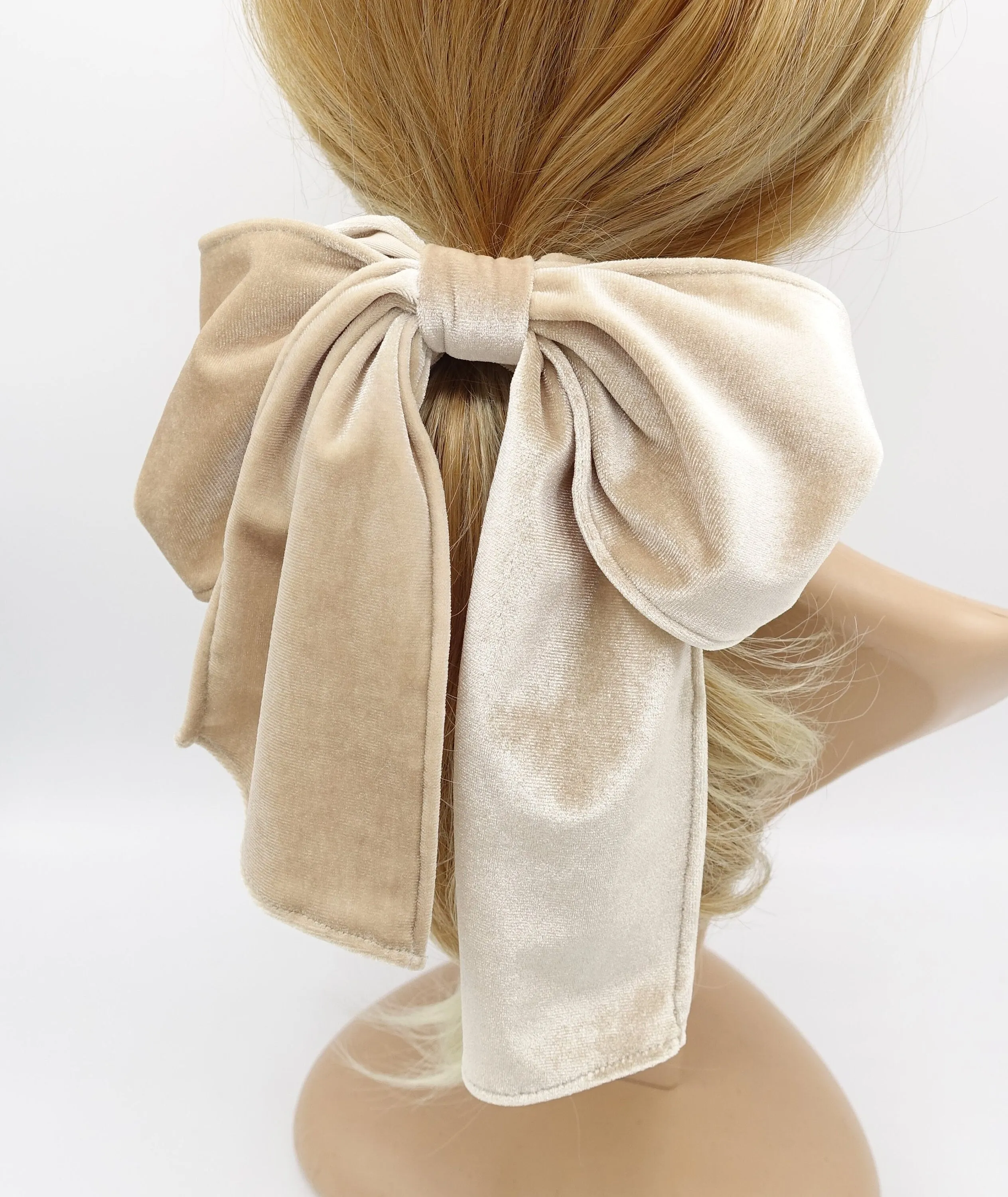 bow knot velvet scrunchies stylish hair tie trendy women hair accessory