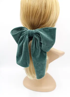 bow knot velvet scrunchies stylish hair tie trendy women hair accessory