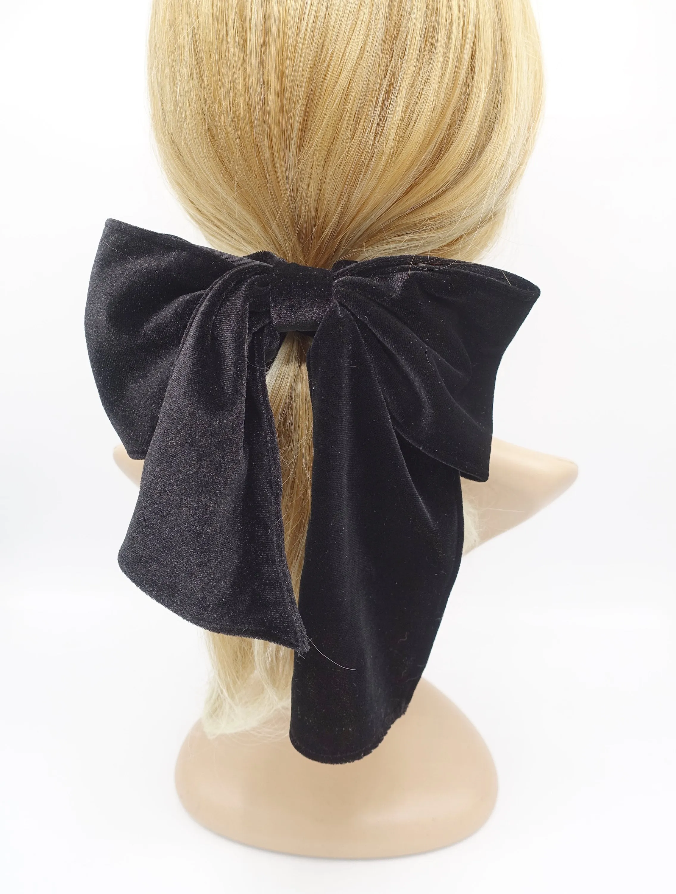 bow knot velvet scrunchies stylish hair tie trendy women hair accessory