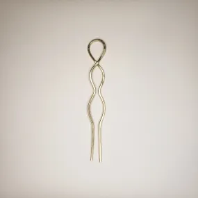 Bubble Brass Hair Pin