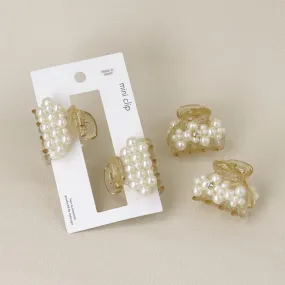 Bubble Pearl Mini Hair Claw Set