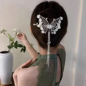 Butterfly Tassel Jane Twist Clip Hair Accessory