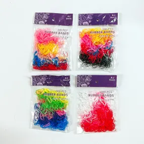 Buy 3 for $10 | Set of 500 | Assortment of Tiny Hair Ties in Various Colors