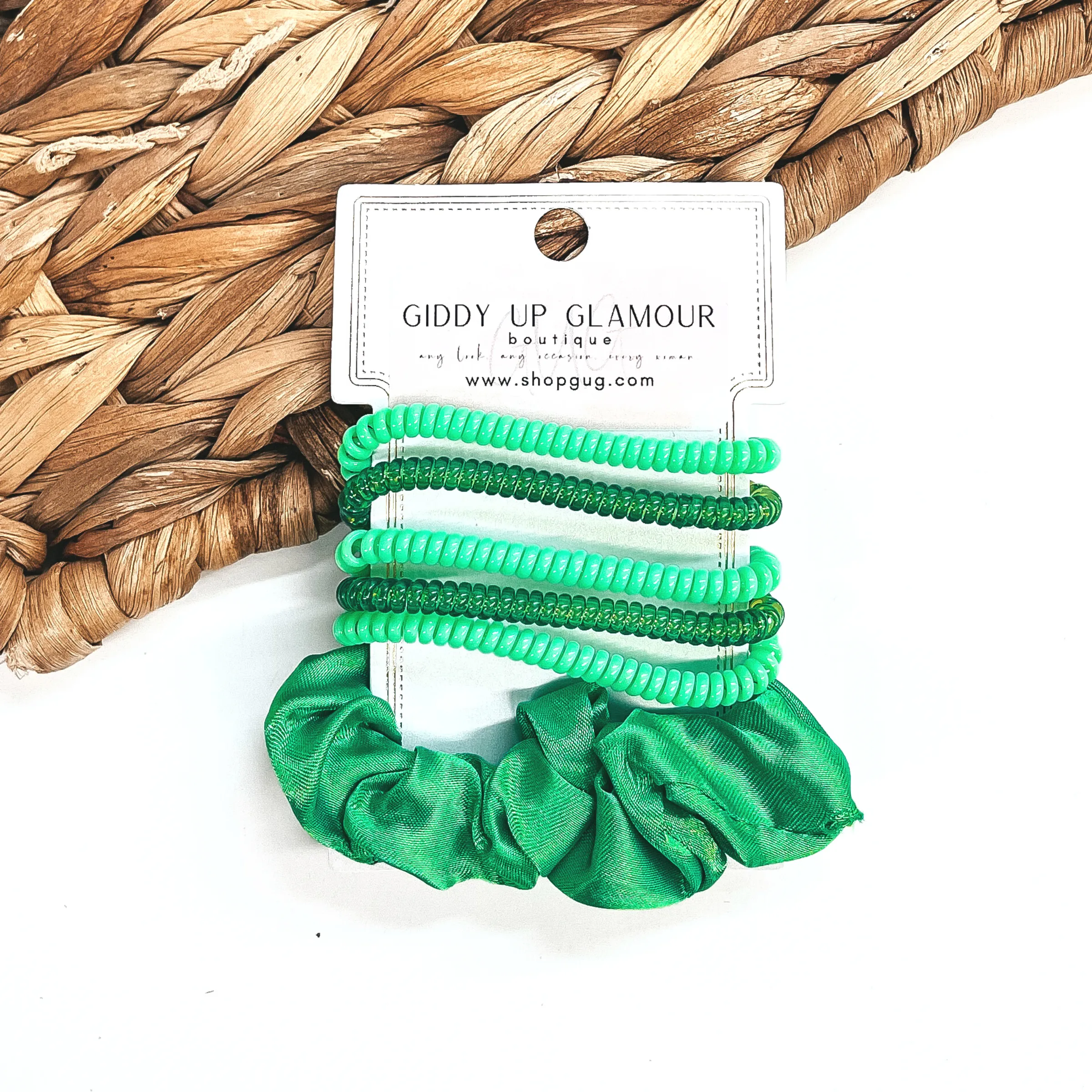 Buy 3 for $10 | Set of Six | Spiral and Satin Scrunchies