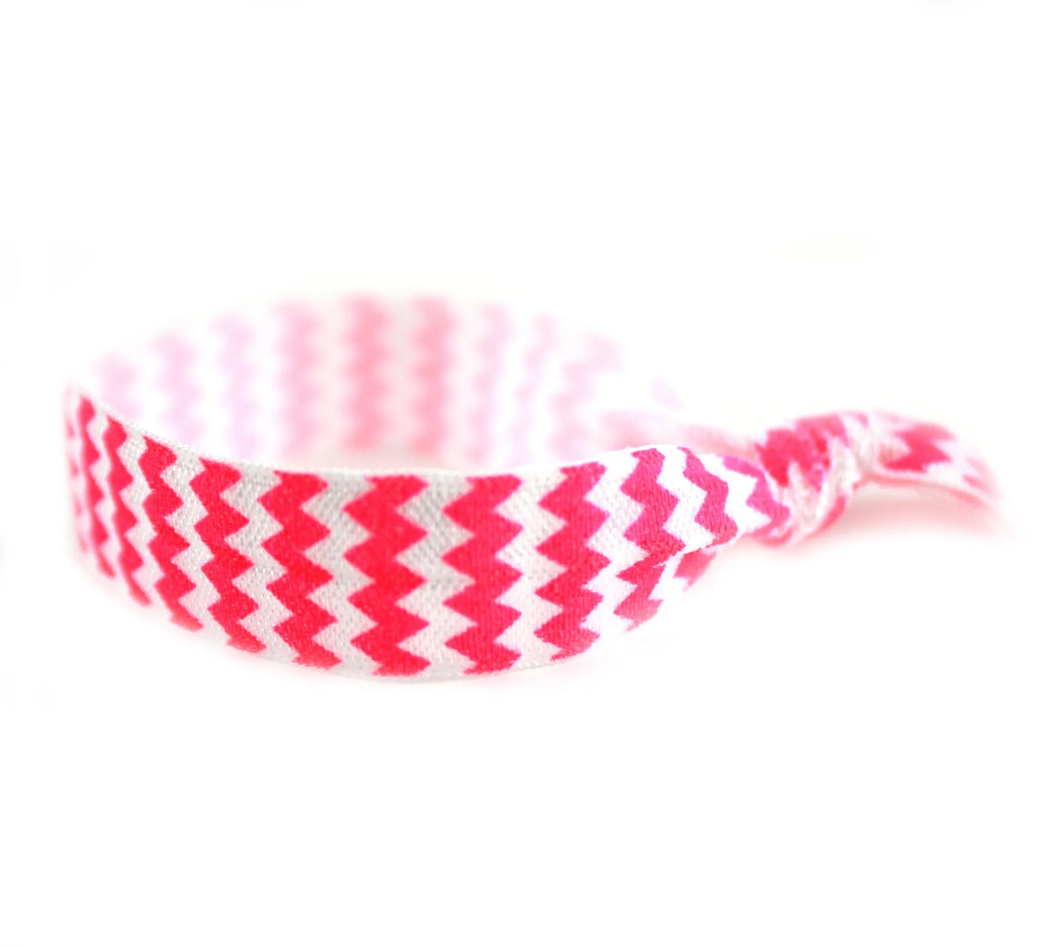 Chevron Hot Pink Hair Tie (SKU 6008)