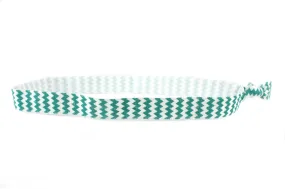 Chevron Teal Elastic Headband (SKU 6024 HB)