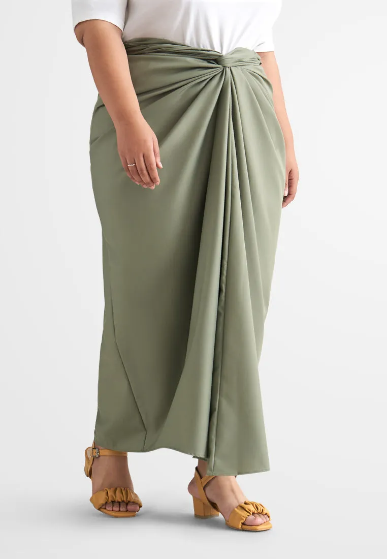 Cik Semi-Instant Minimalist Pario Skirt - Coco Brown