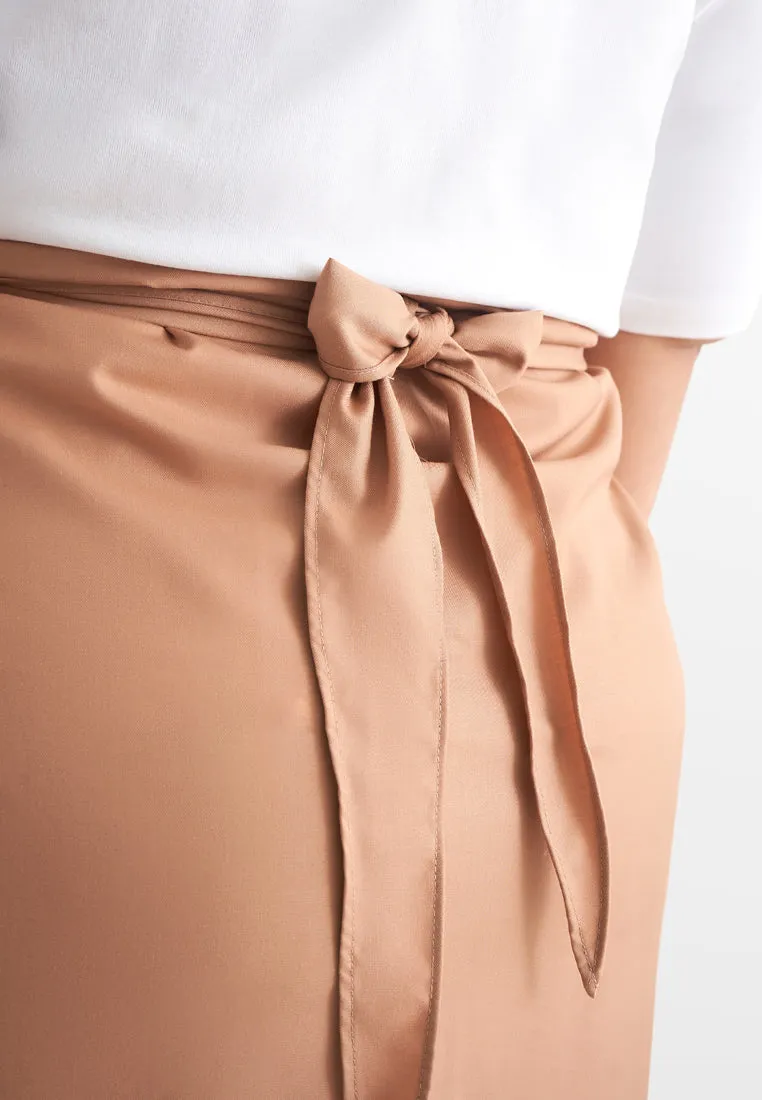 Cik Semi-Instant Minimalist Pario Skirt - Coco Brown