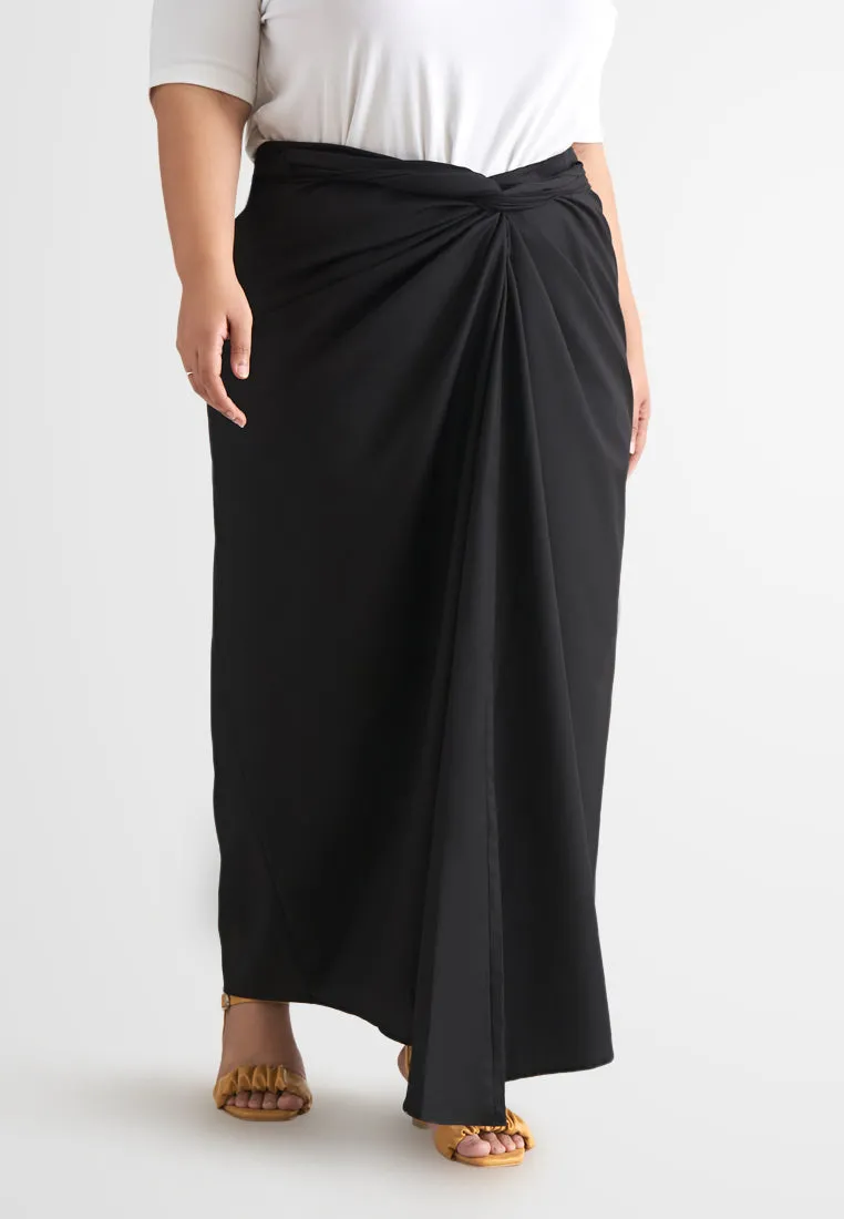 Cik Semi-Instant Minimalist Pario Skirt - Coco Brown