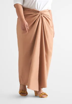 Cik Semi-Instant Minimalist Pario Skirt - Coco Brown