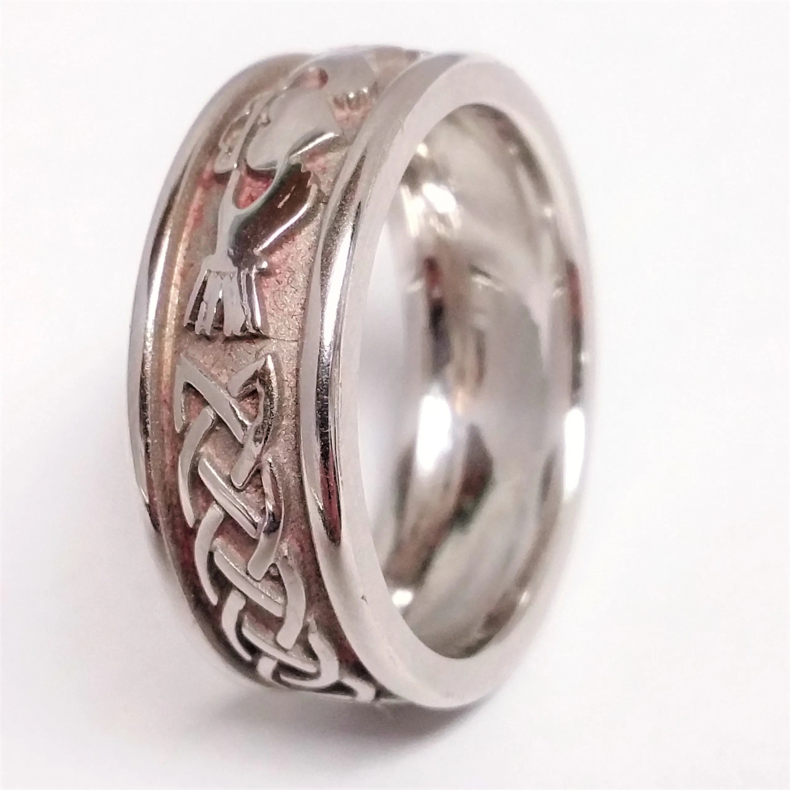 Claddagh and Celtic Knot Band