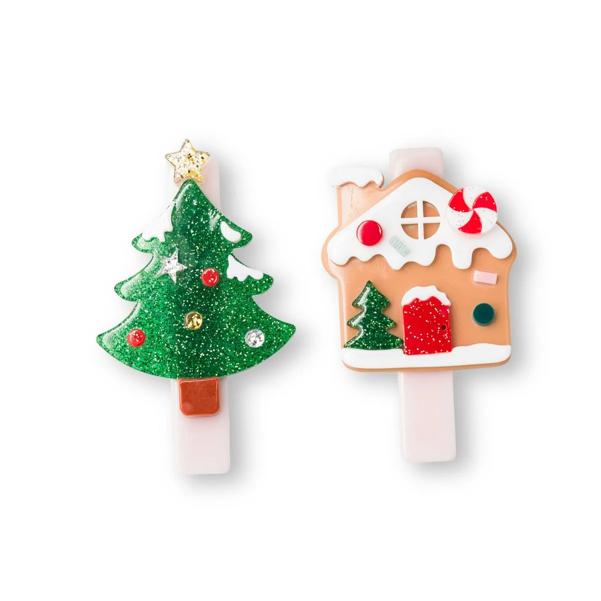 Clip Set | Christmas Tree and Gingerbread House | Lilies and Roses NY