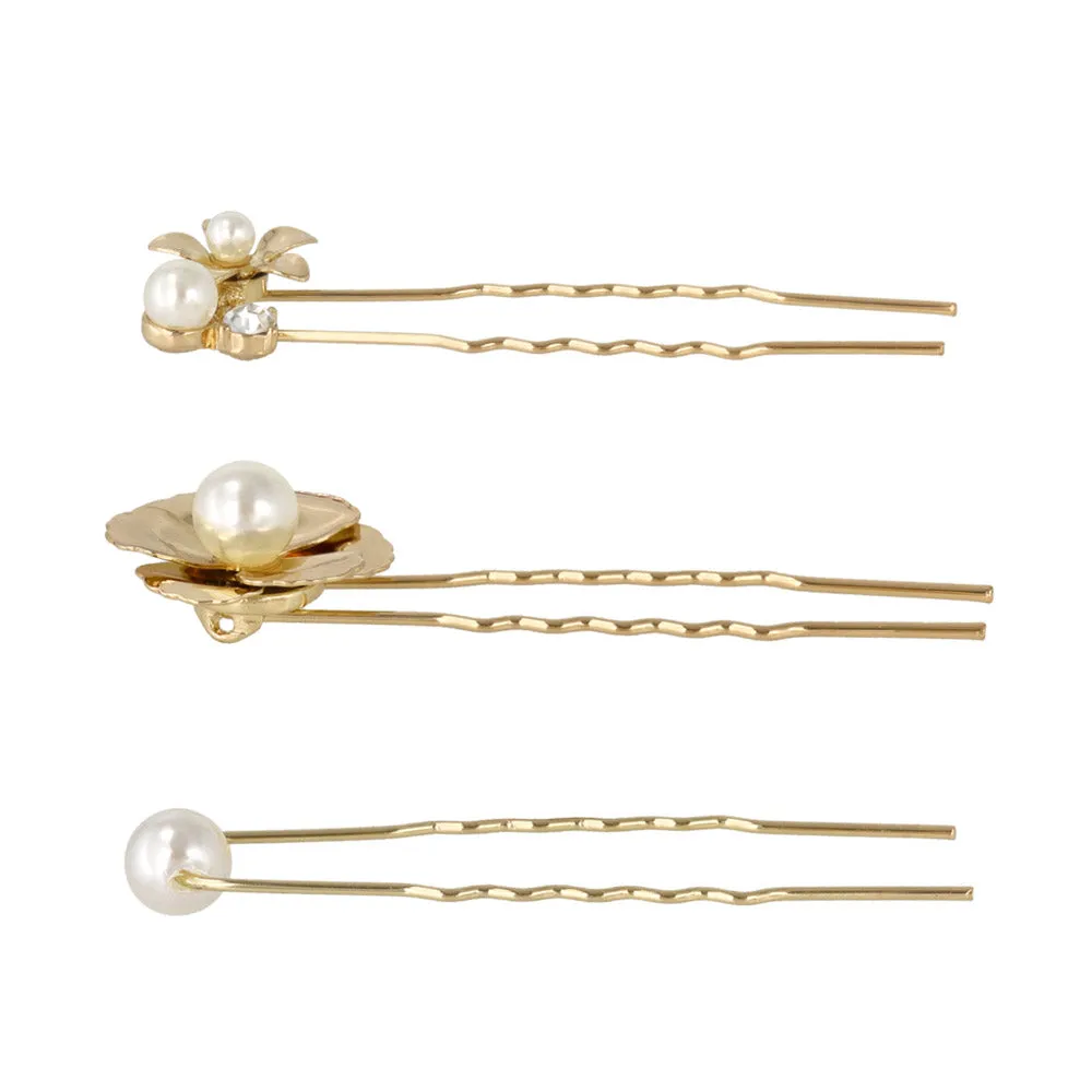 Decorative Hairpin and Pinch Clip Set