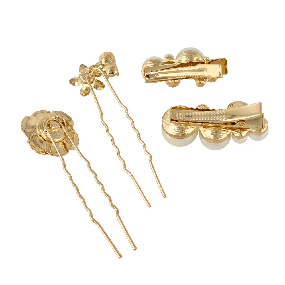 Decorative Hairpin and Pinch Clip Set