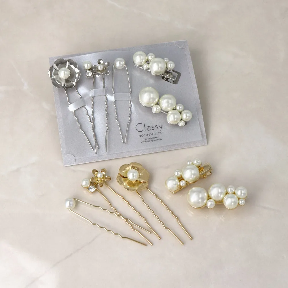 Decorative Hairpin and Pinch Clip Set