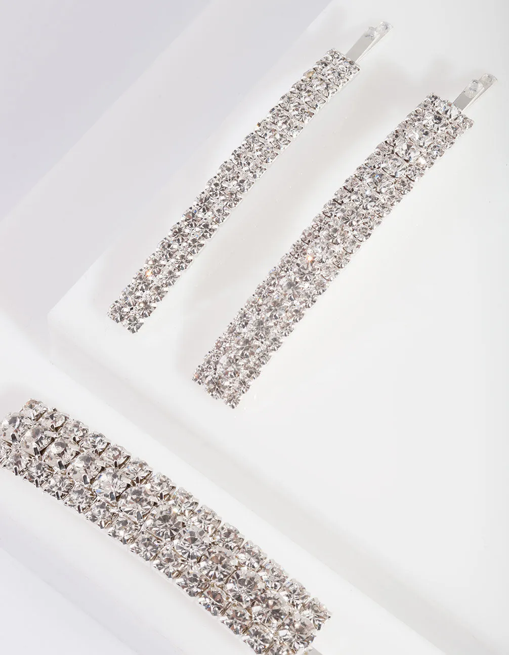 Diamante Mix Hair Clip Pack