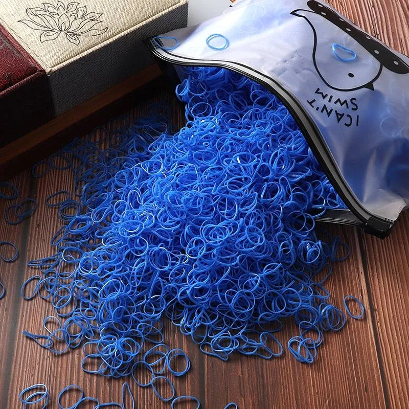 Elastic Hair Bands Bulk Pack: 1000/2000 Pcs for Women and Girls' Ponytail Ties FREE SHIPPING