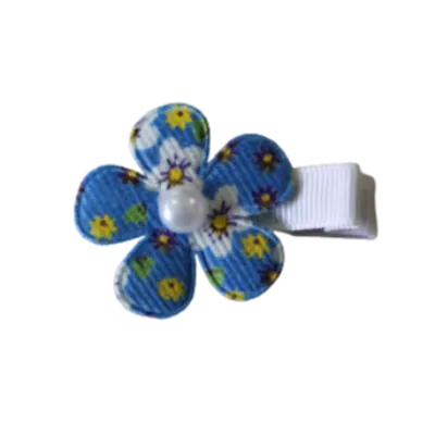 Embellished Non Slip Hair Clip - Floral Flower (6 colour options)