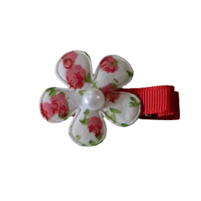 Embellished Non Slip Hair Clip - Floral Flower (6 colour options)