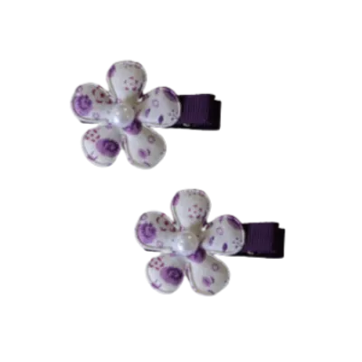 Embellished Non Slip Hair Clip - Floral Flower (6 colour options)