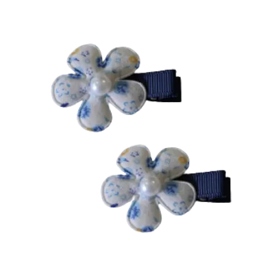 Embellished Non Slip Hair Clip - Floral Flower (6 colour options)