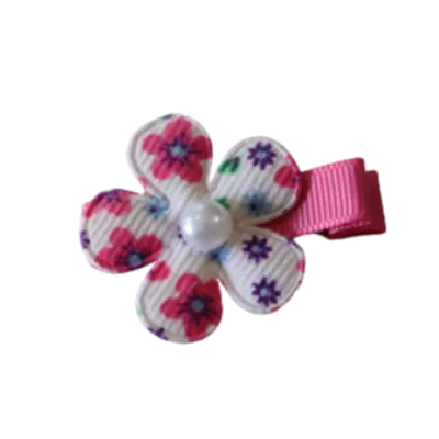 Embellished Non Slip Hair Clip - Floral Flower (6 colour options)