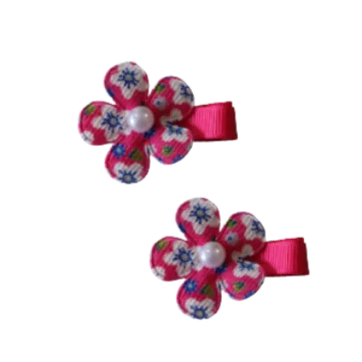 Embellished Non Slip Hair Clip - Floral Flower (6 colour options)