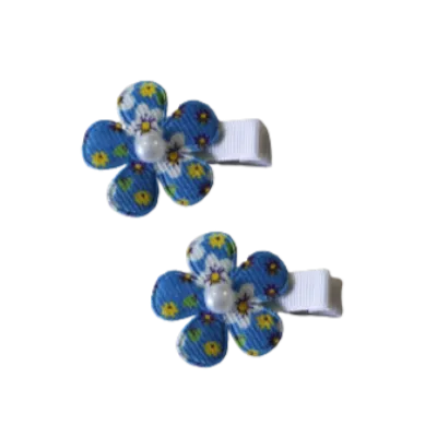 Embellished Non Slip Hair Clip - Floral Flower (6 colour options)