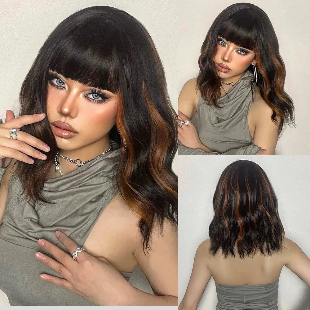 Embrace Effortless Elegance with Our Grey Wavy Bob Wig for Women! Costume party