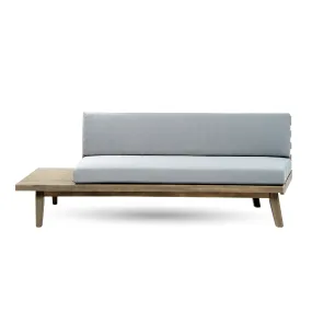 Emmory Indoor Minimalist Wood Left Sided Settee