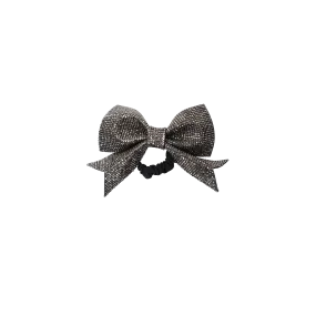 Ewa Bow Rhinestone Mini Scrunchie