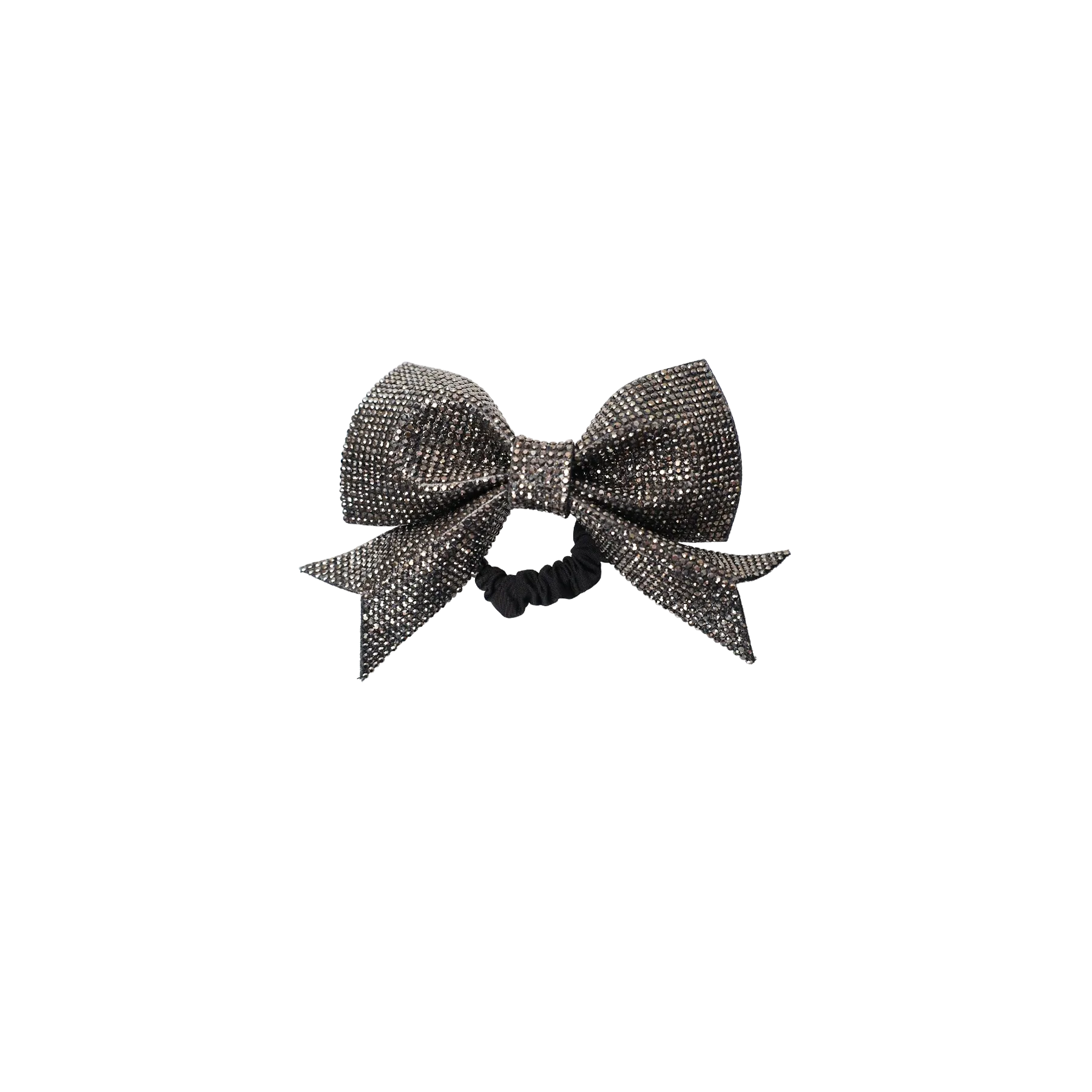 Ewa Bow Rhinestone Mini Scrunchie